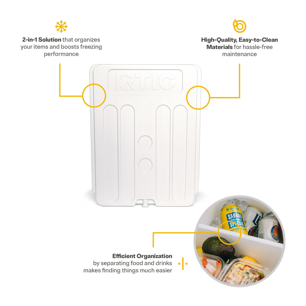 Ultra-Tough Cooler Freezable Divider