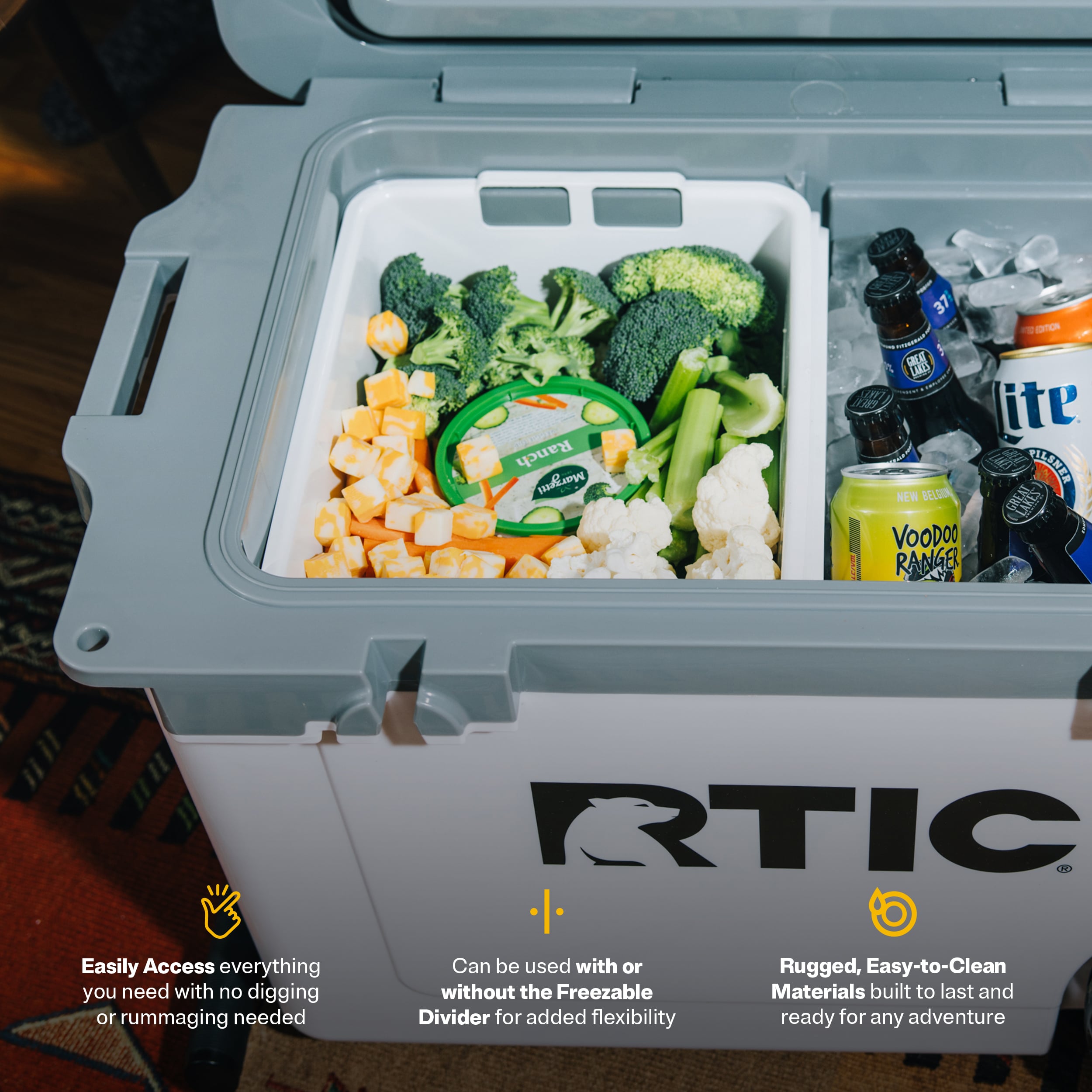 Ultra-Light Cooler Dry Goods Basket